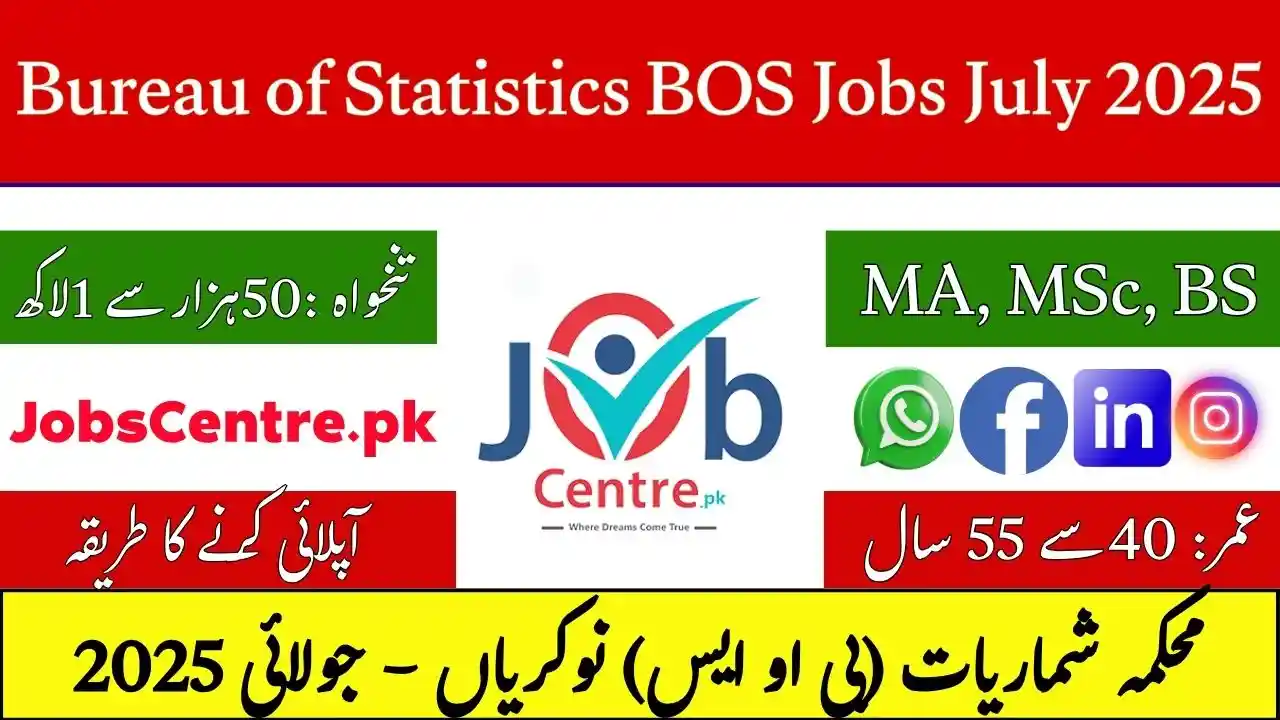 Bureau of Statistics BOS Jobs July 2025