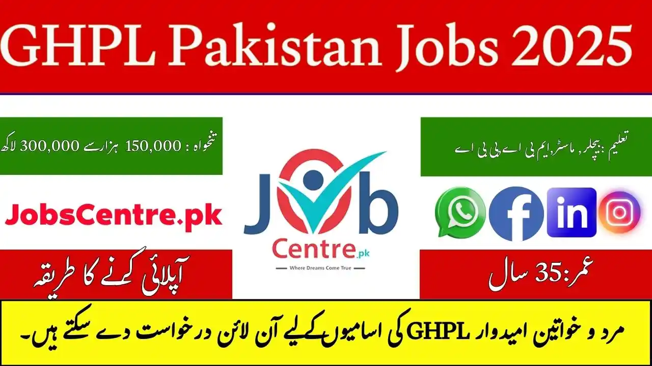 GHPL Pakistan Jobs
