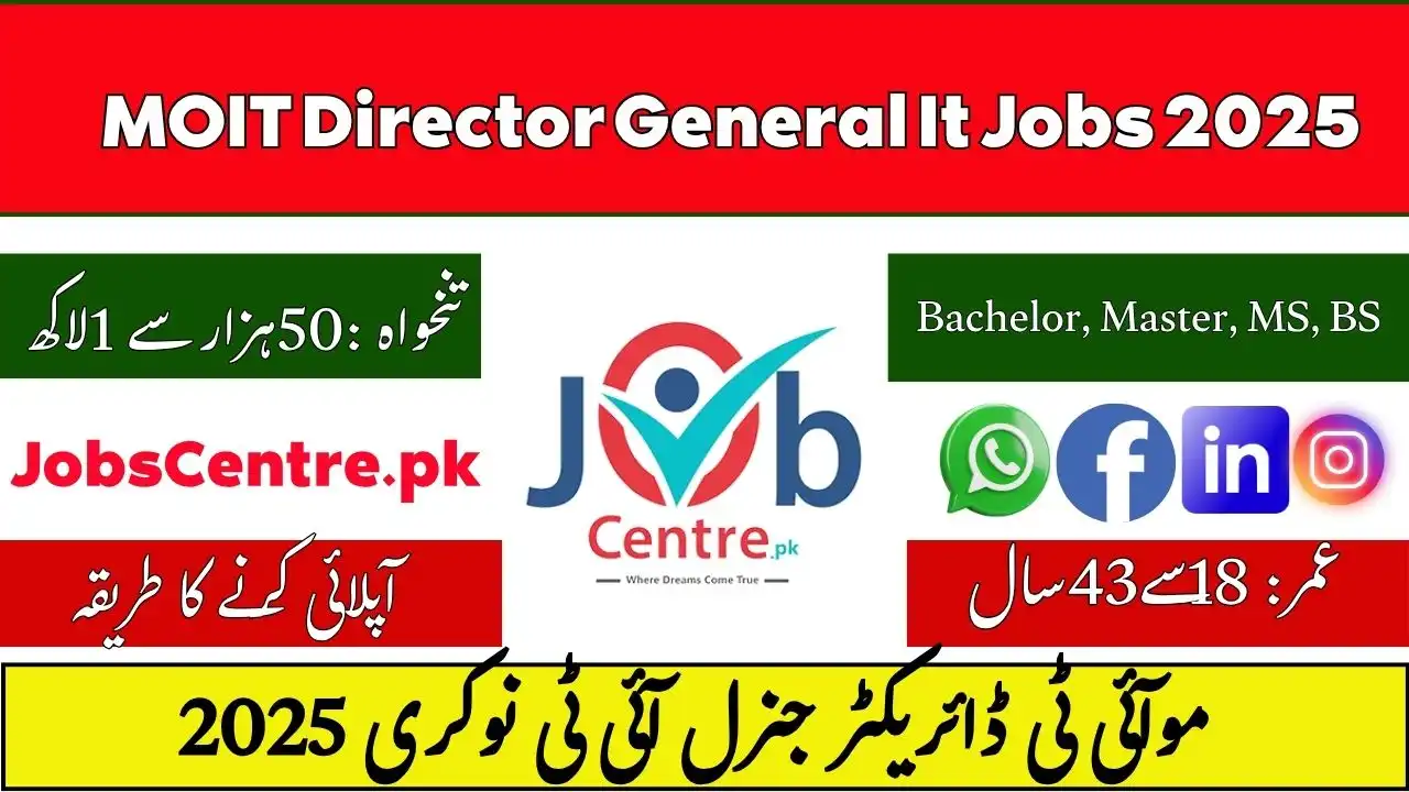 MOIT Director General It Jobs