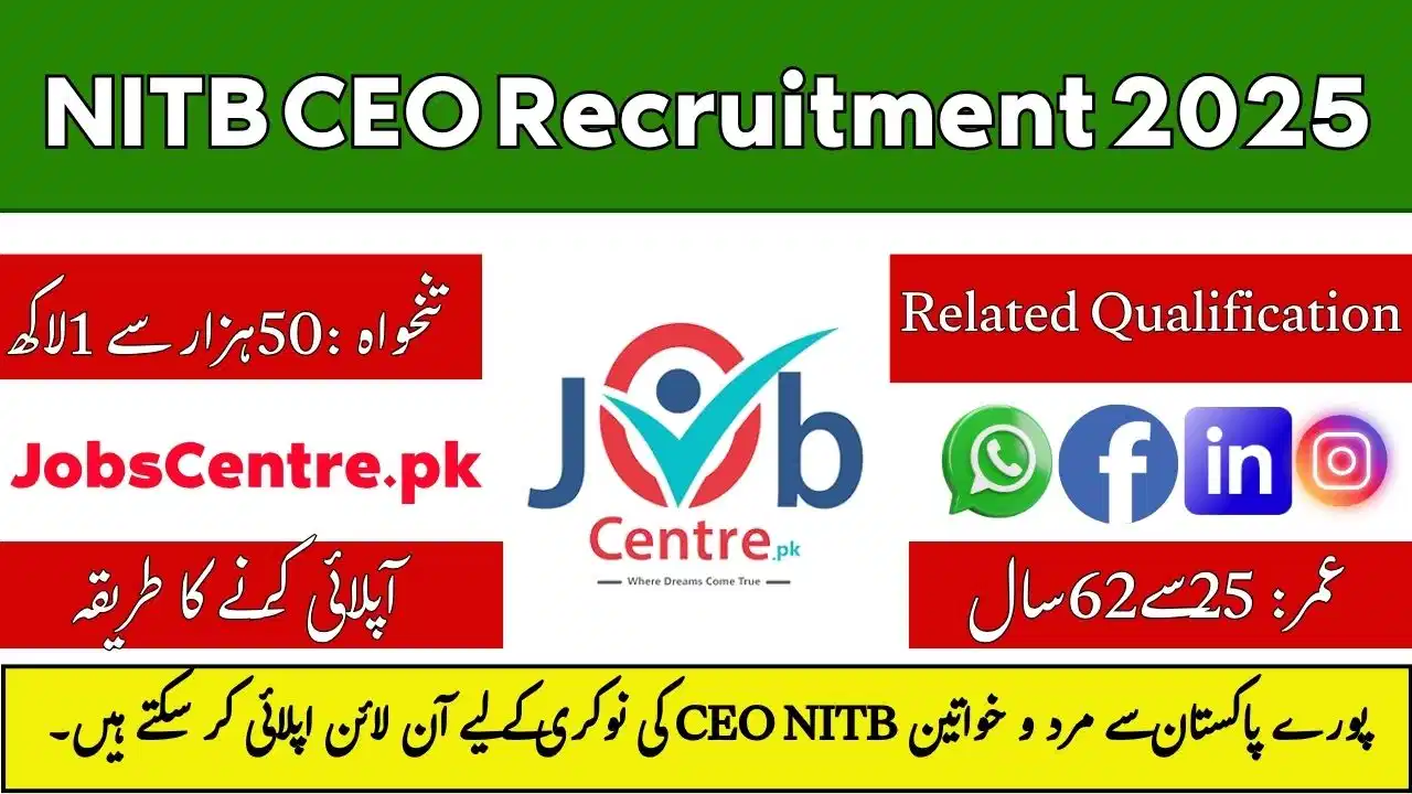 NITB CEO Recruitment 2025