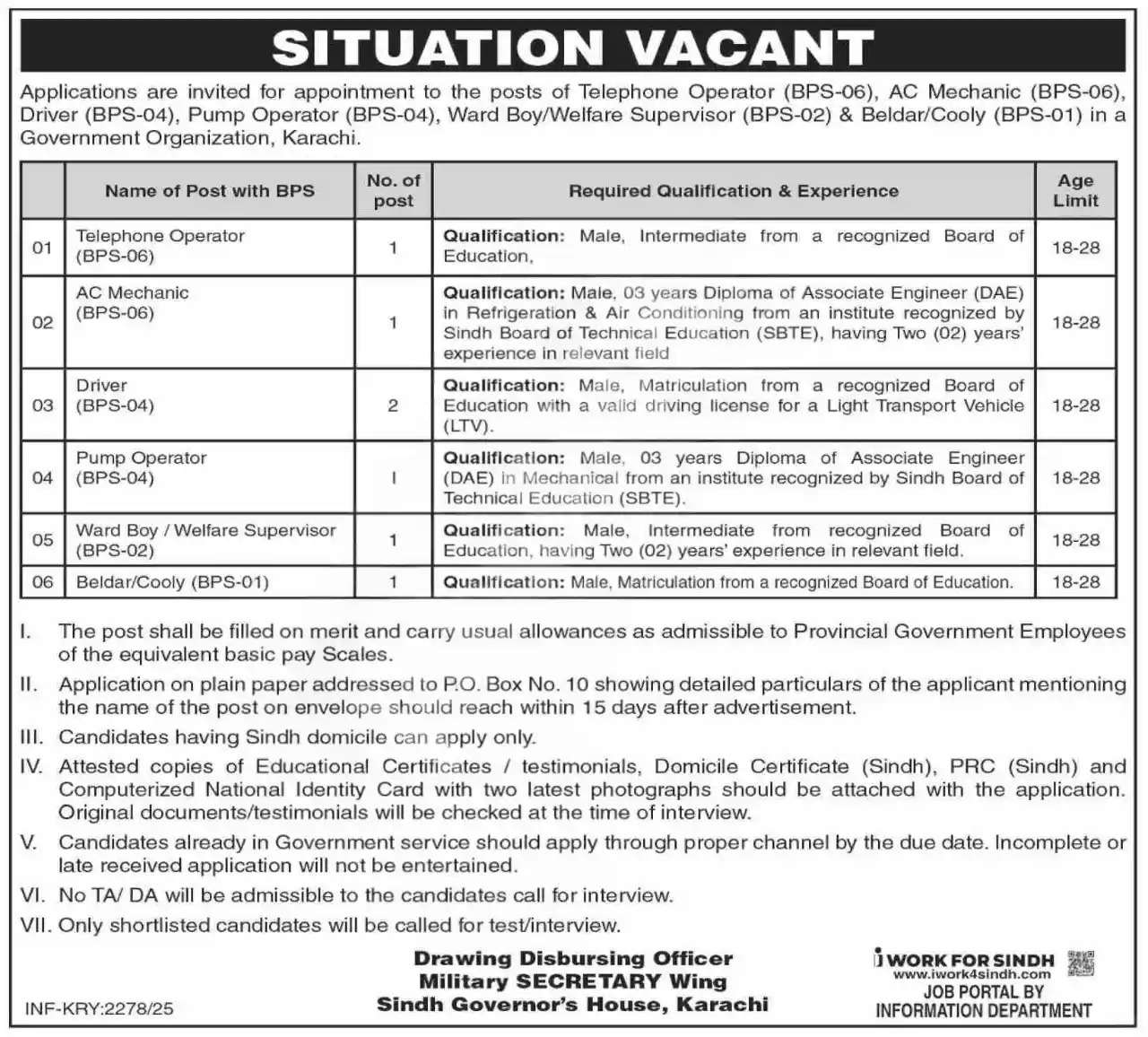 PO Box 10 Jobs 2025 ad
