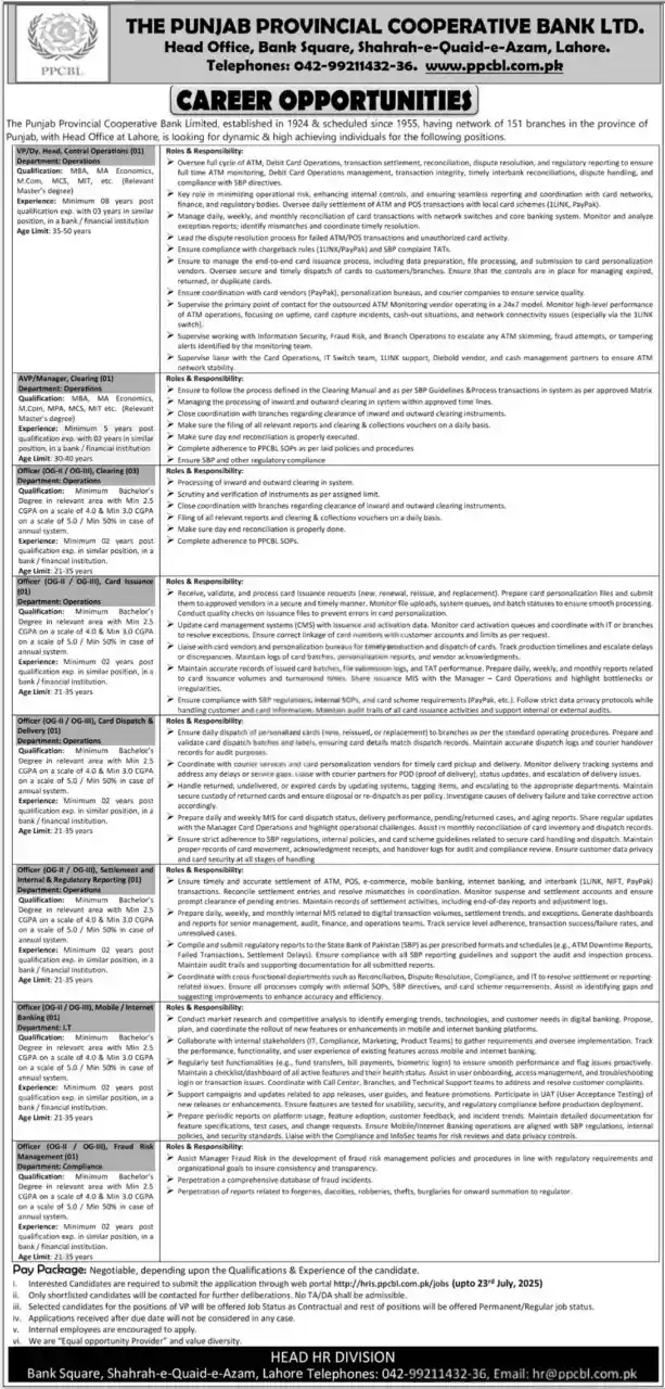 PPCBL Recruitment 2025 Advertisement