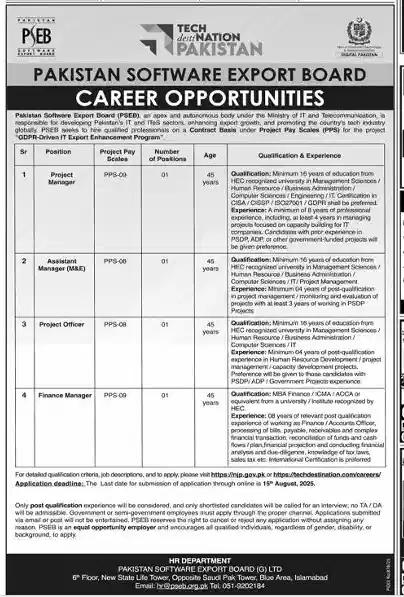 PSEB Careers 2025 Advertisement