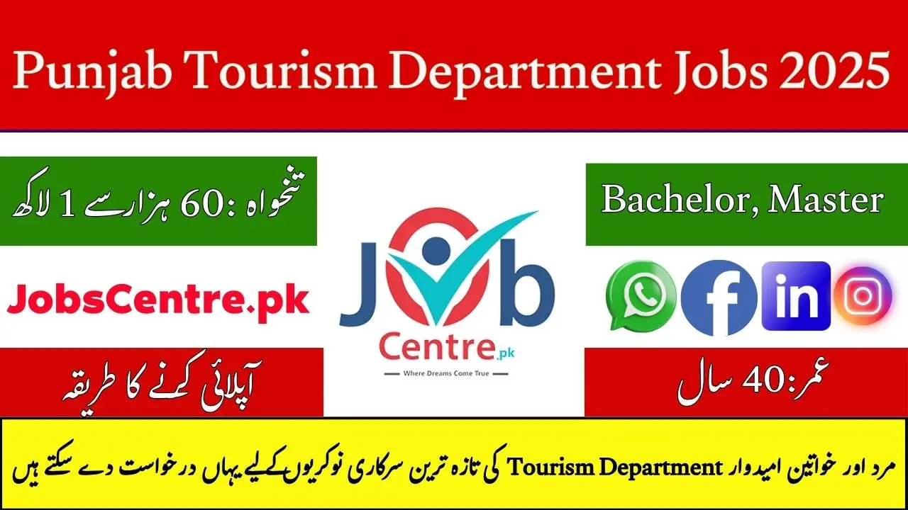 Punjab Tourism Department Jobs 2025 Latest