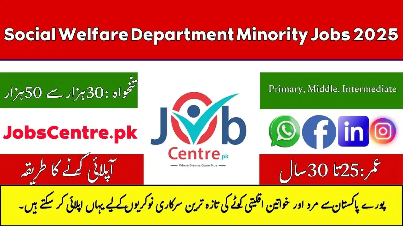 Social Welfare Department Minority Jobs 2025
