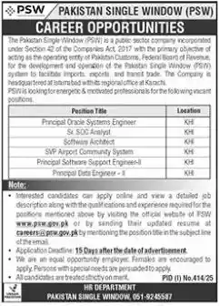 PSW Islamabad Jobs 2025 Latest Advertisement