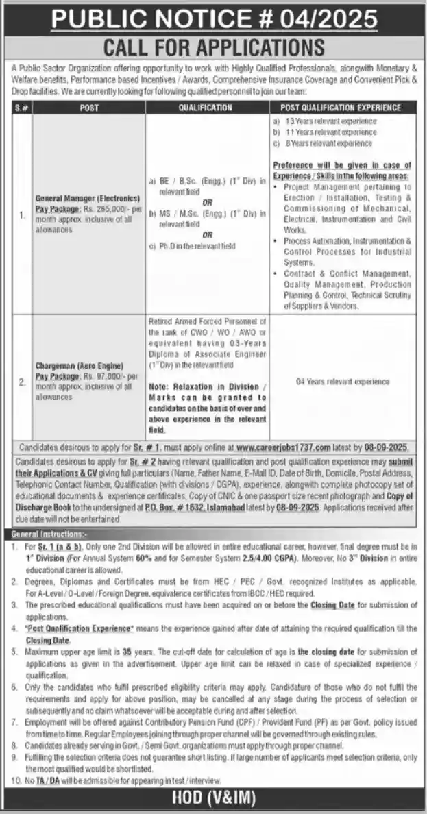Careerjobs1737 Nescom Jobs 2025 Advertisement