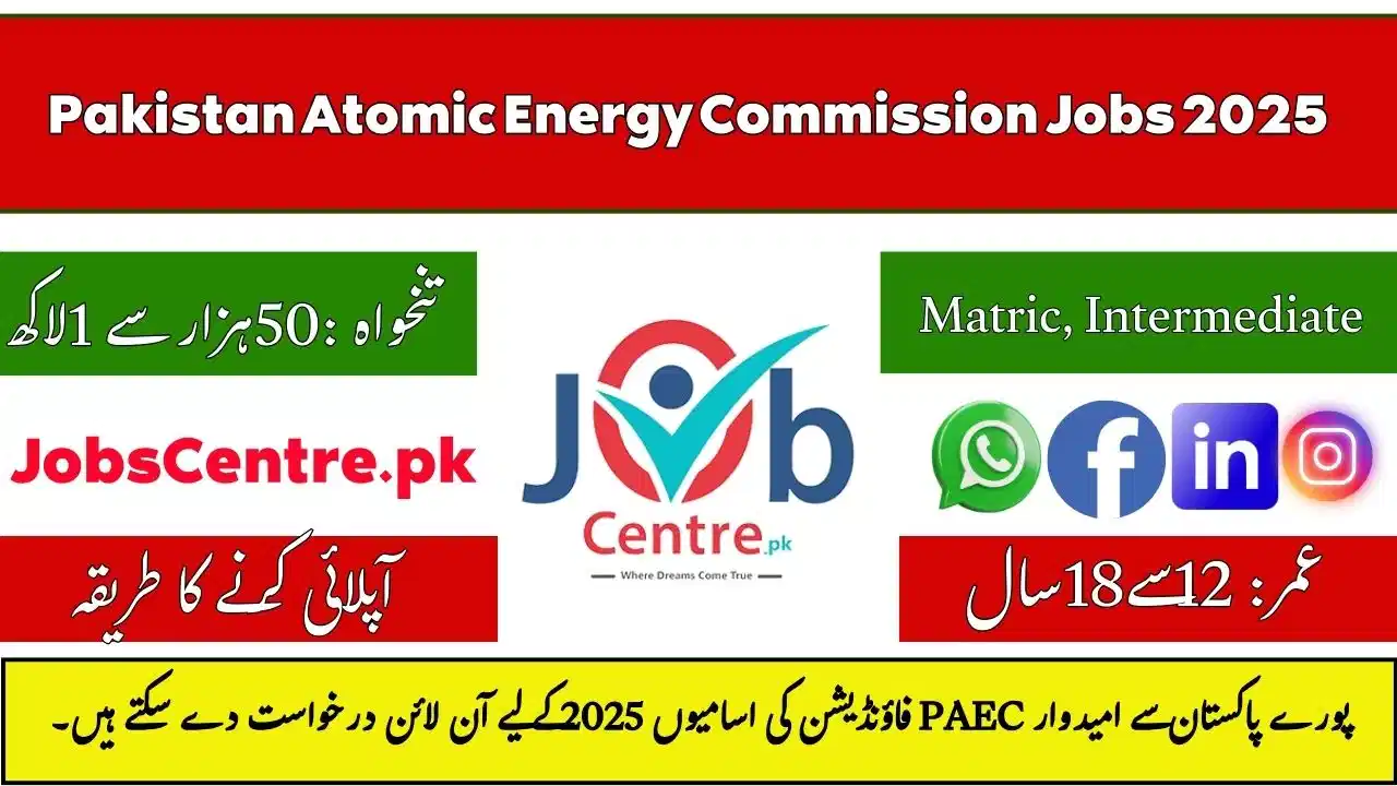 www.paecf.org.pk Jobs 2025