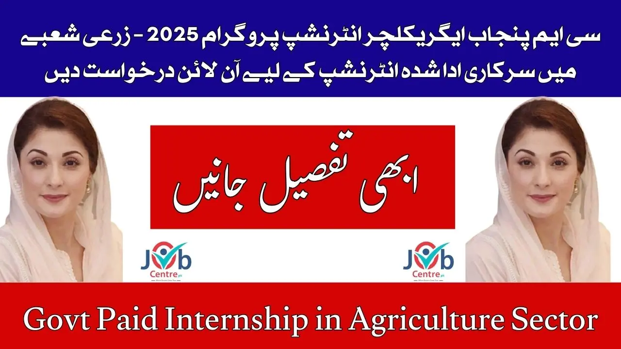 CM Punjab Agricultural Internship Program 2025