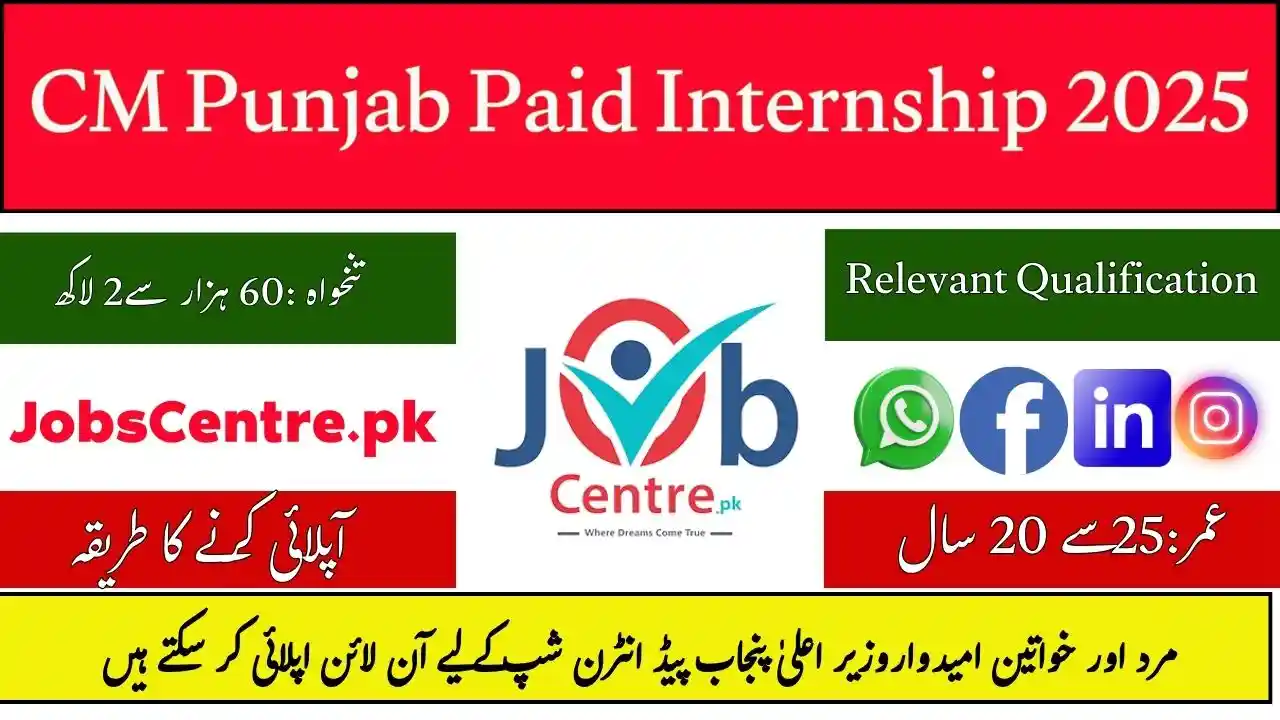 CM Punjab Paid Internship 2025