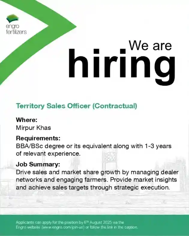 Engro Corporation Limited Jobs August 2025
