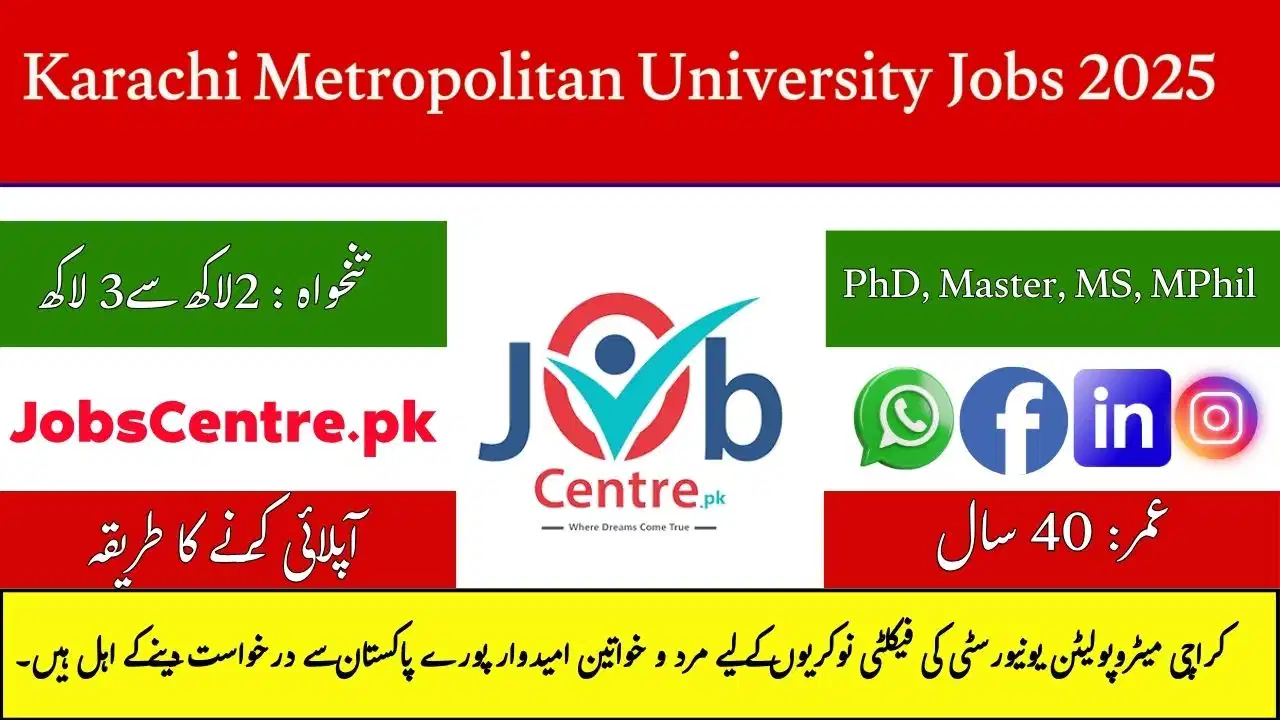 Karachi Metropolitan University Jobs