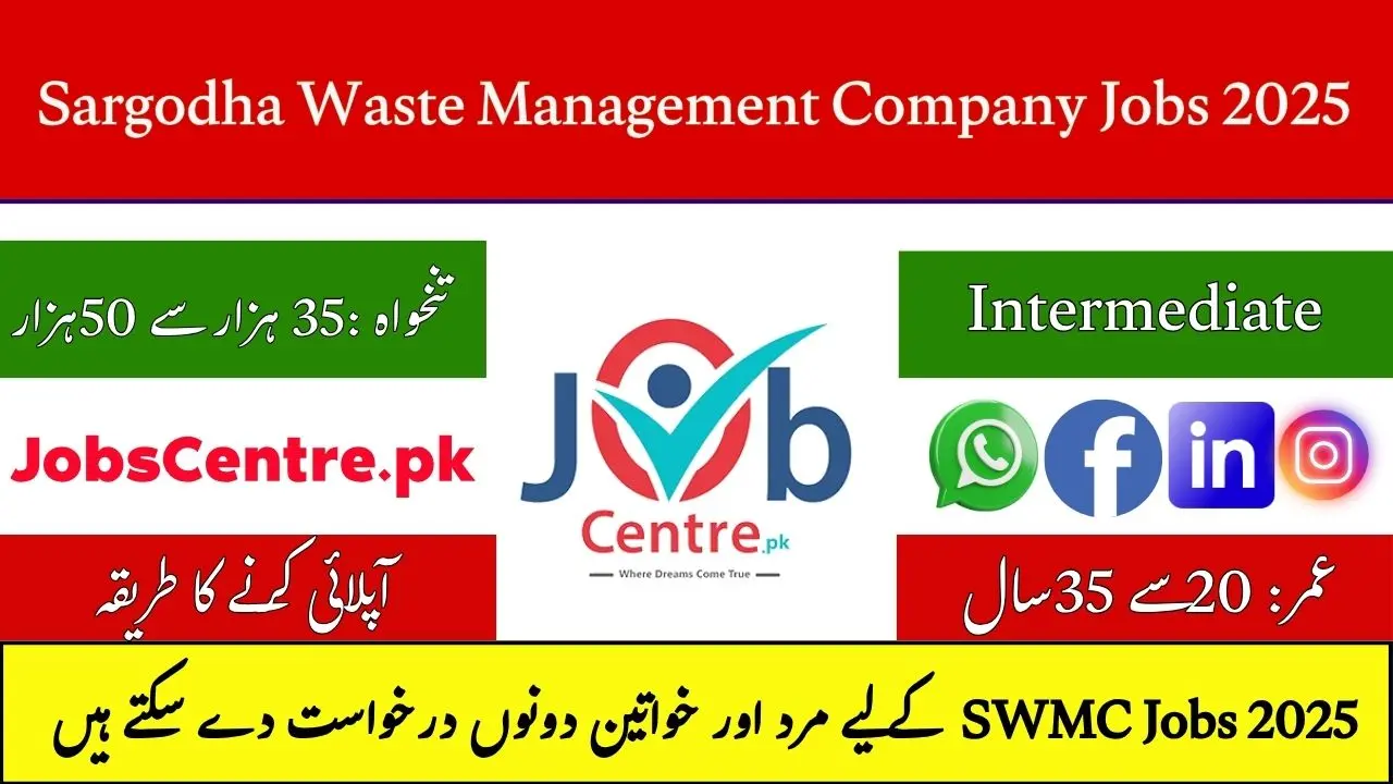 SWMC Sargodha Jobs 2025