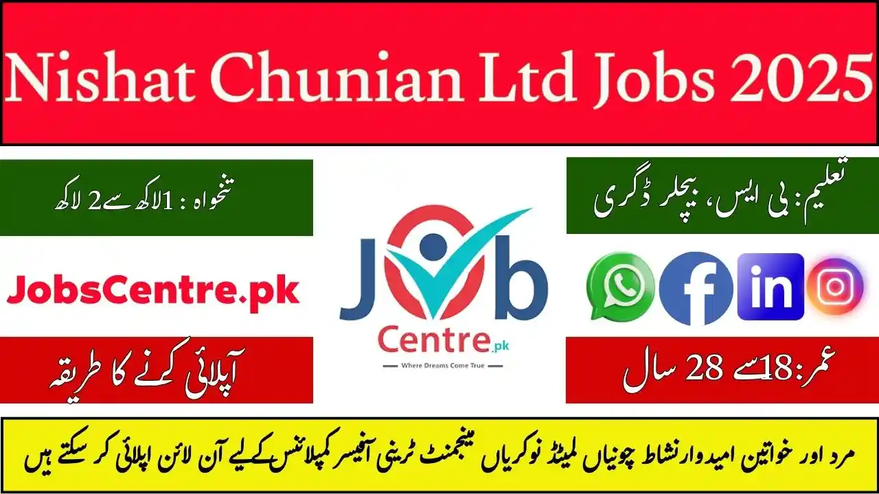 Nishat Chunian Ltd Jobs 2025