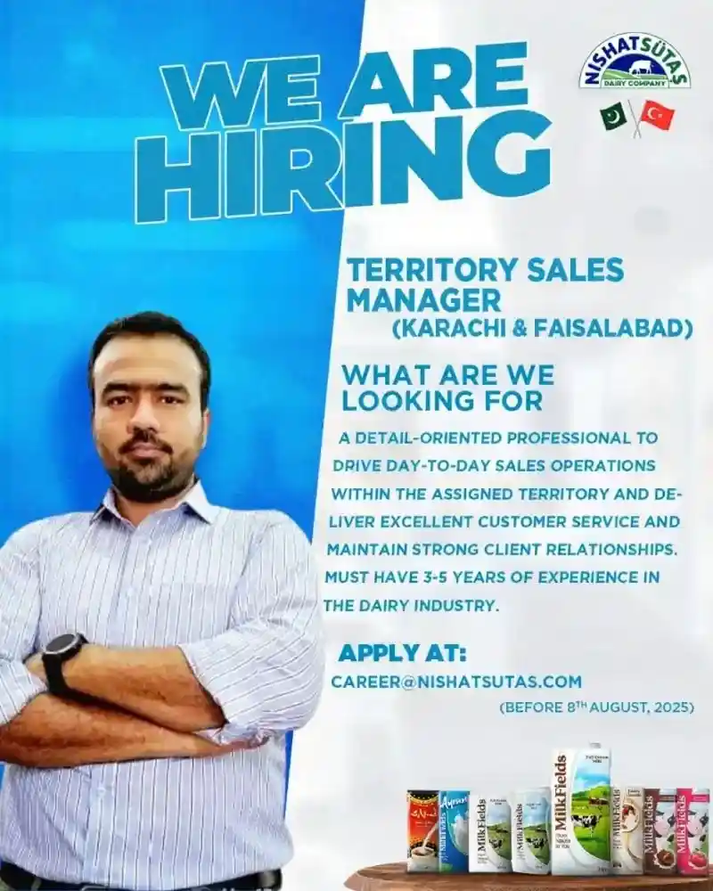 Nishat Sutas Dairy Limited Jobs TSM 2025 ad