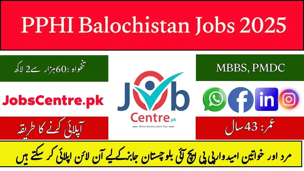 PPHI Balochistan Jobs 2025