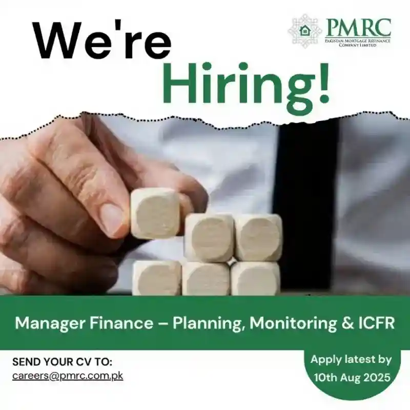 Pakistan Mortgage Refinance Company Limited PMRC Jobs 2025 ad