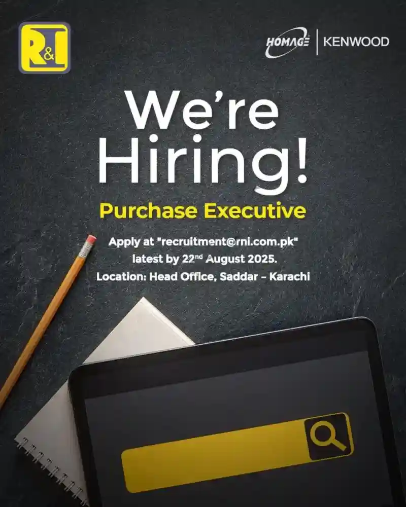 R&I Electrical Appliances (Pvt) Ltd Jobs Purchase Executive 2025 ad