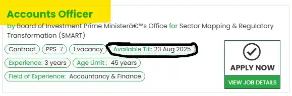 SMART Accounts Officer Jobs 2025 Advertisement