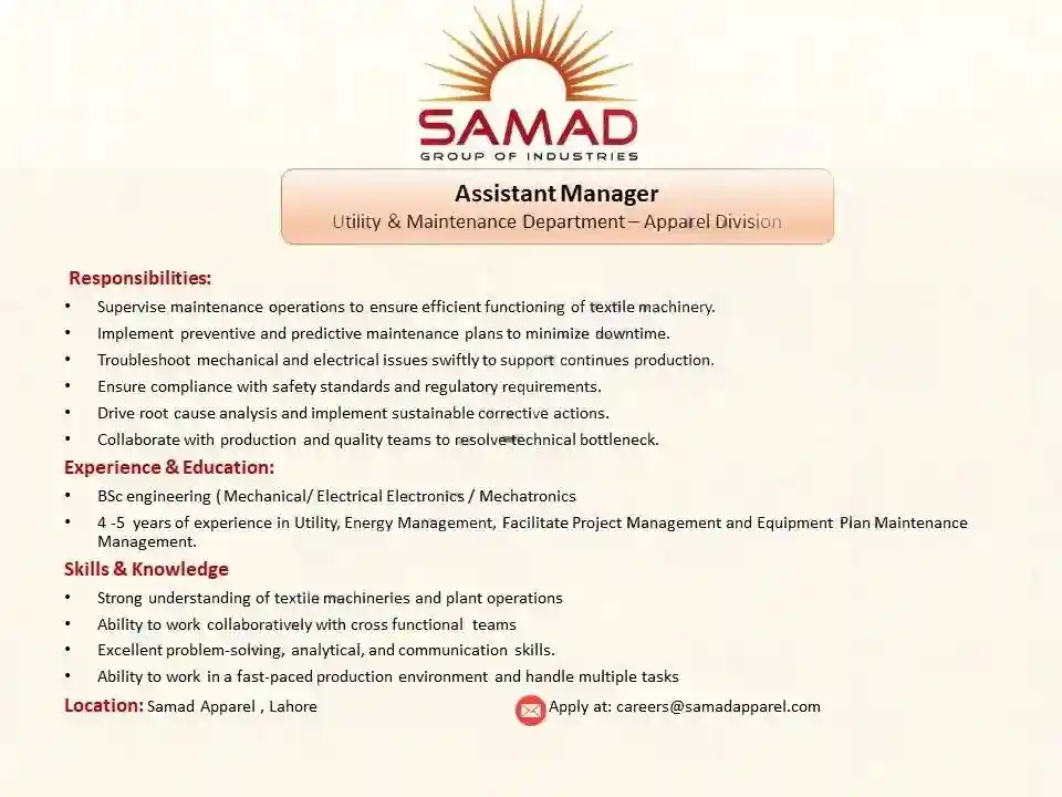 Samad Group Careers 2025 ad