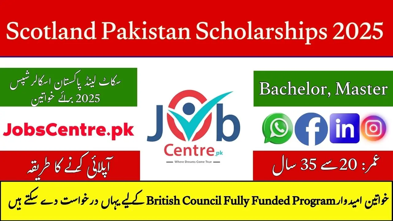 Scotland Pakistan Scholarships 2025