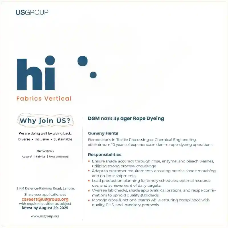 US Group Jobs August 2025 ad