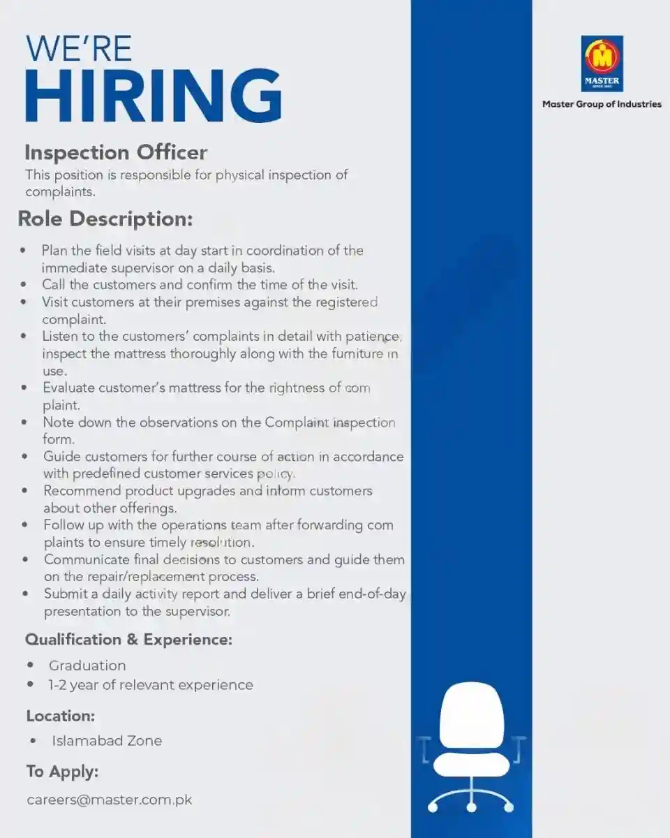 lastest Master Group of Industries Jobs 2025 Advertisement