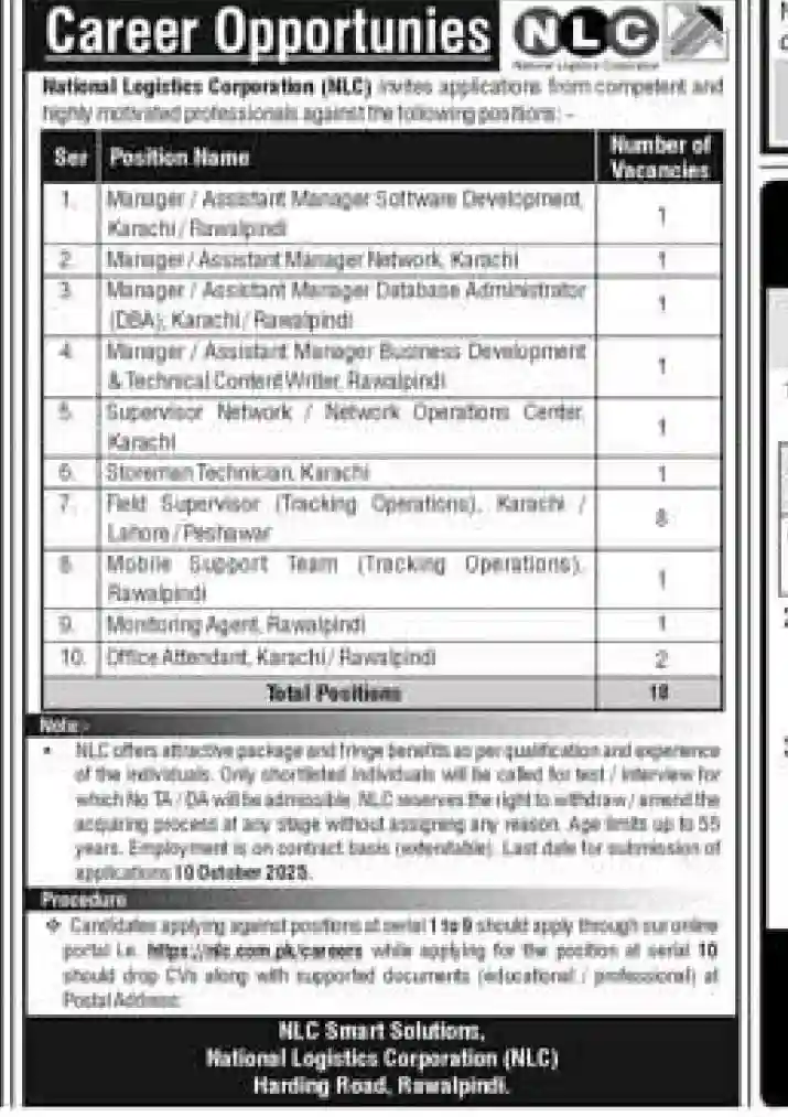 NLC Careers 2025 ad