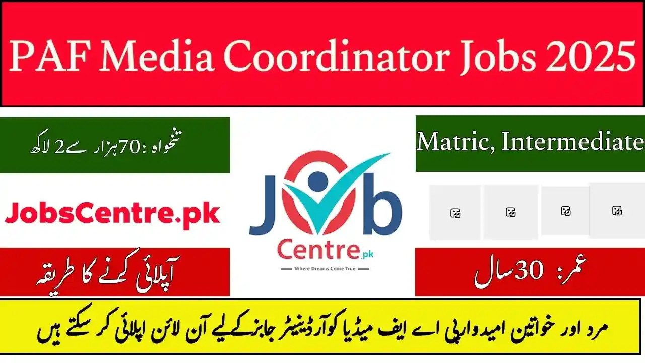 PAF Media Coordinator Jobs