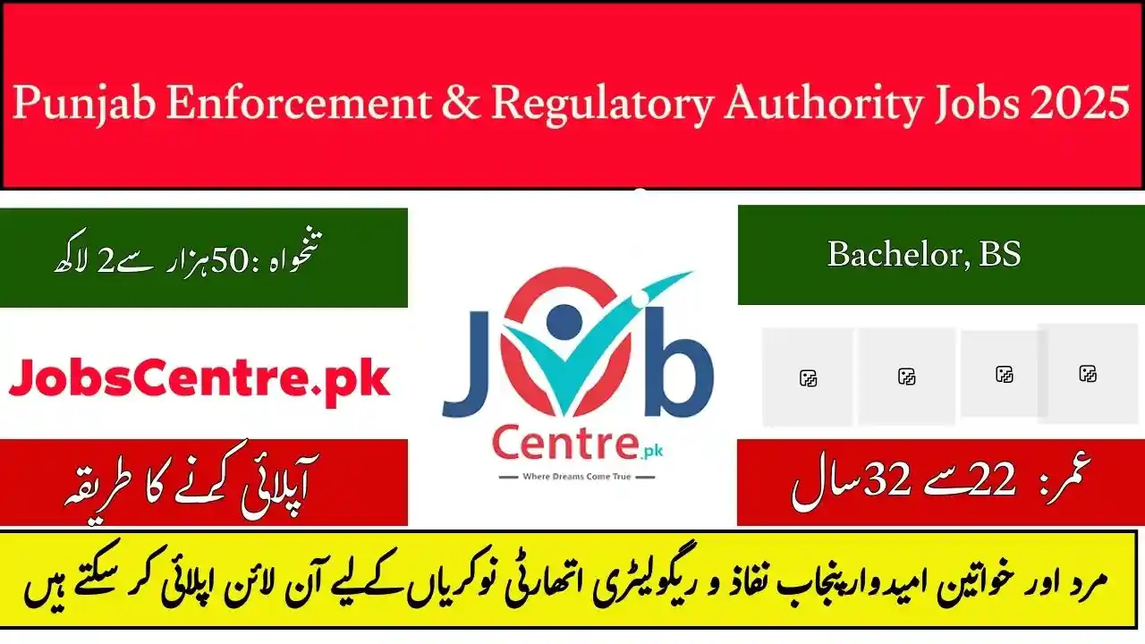 Punjab Enforcement & Regulatory Authority Jobs