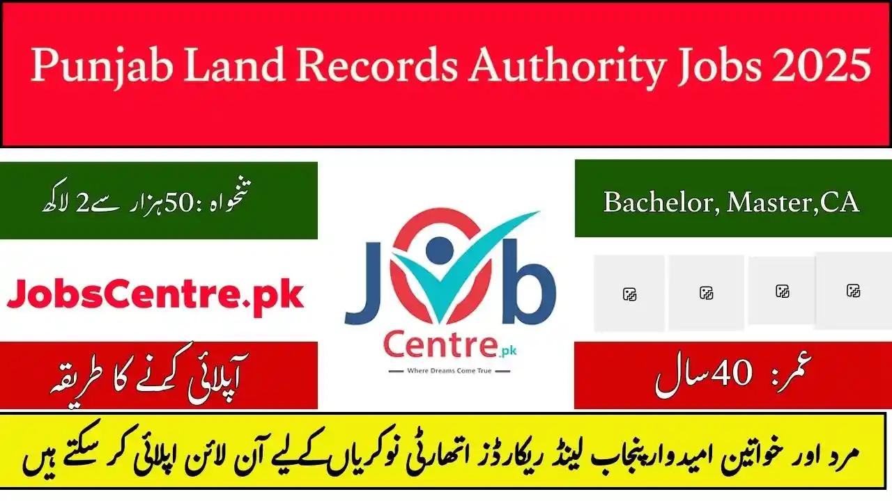 Punjab Land Records Authority Jobs
