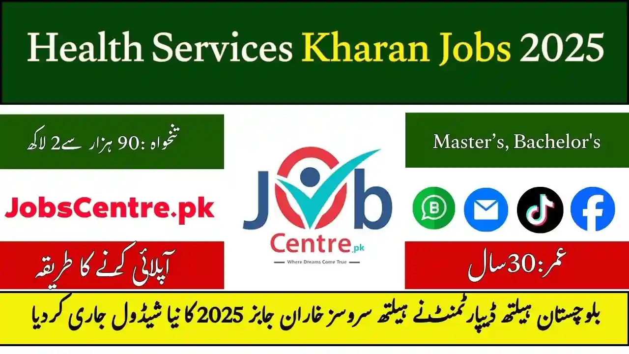 Health Services Kharan Jobs 2025