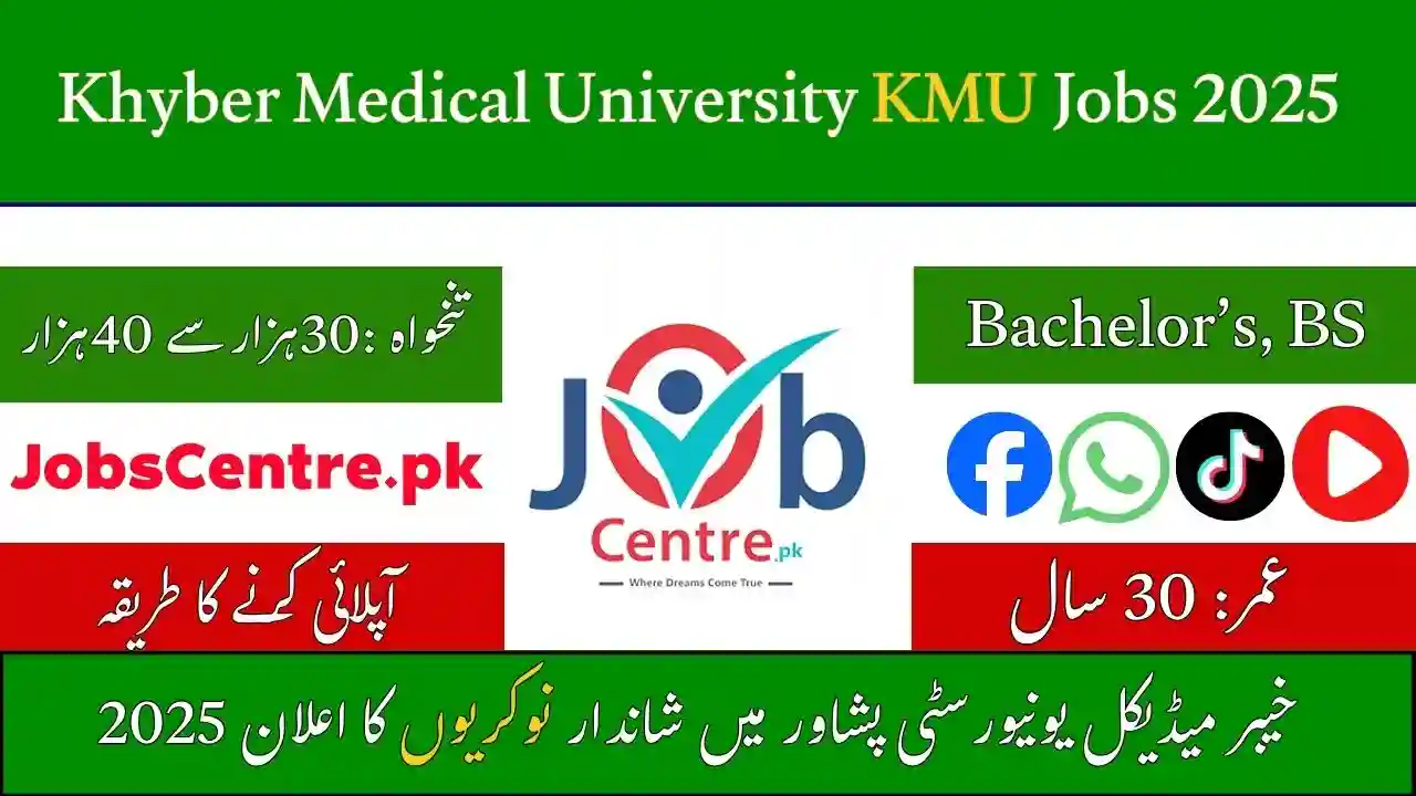 Khyber Medical University KMU Jobs 2025