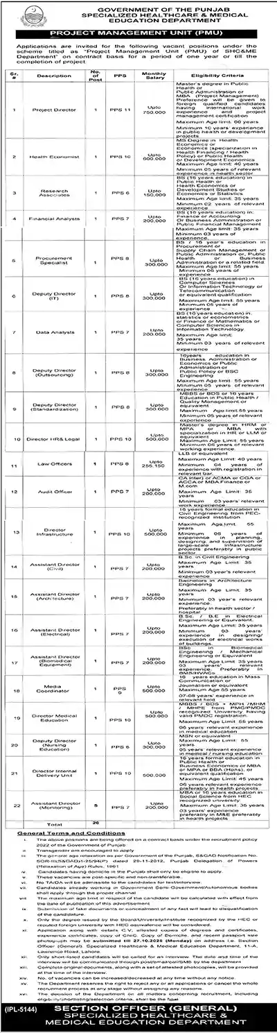 Specialized Healthcare & Medical Education Department Careers 2025 ad