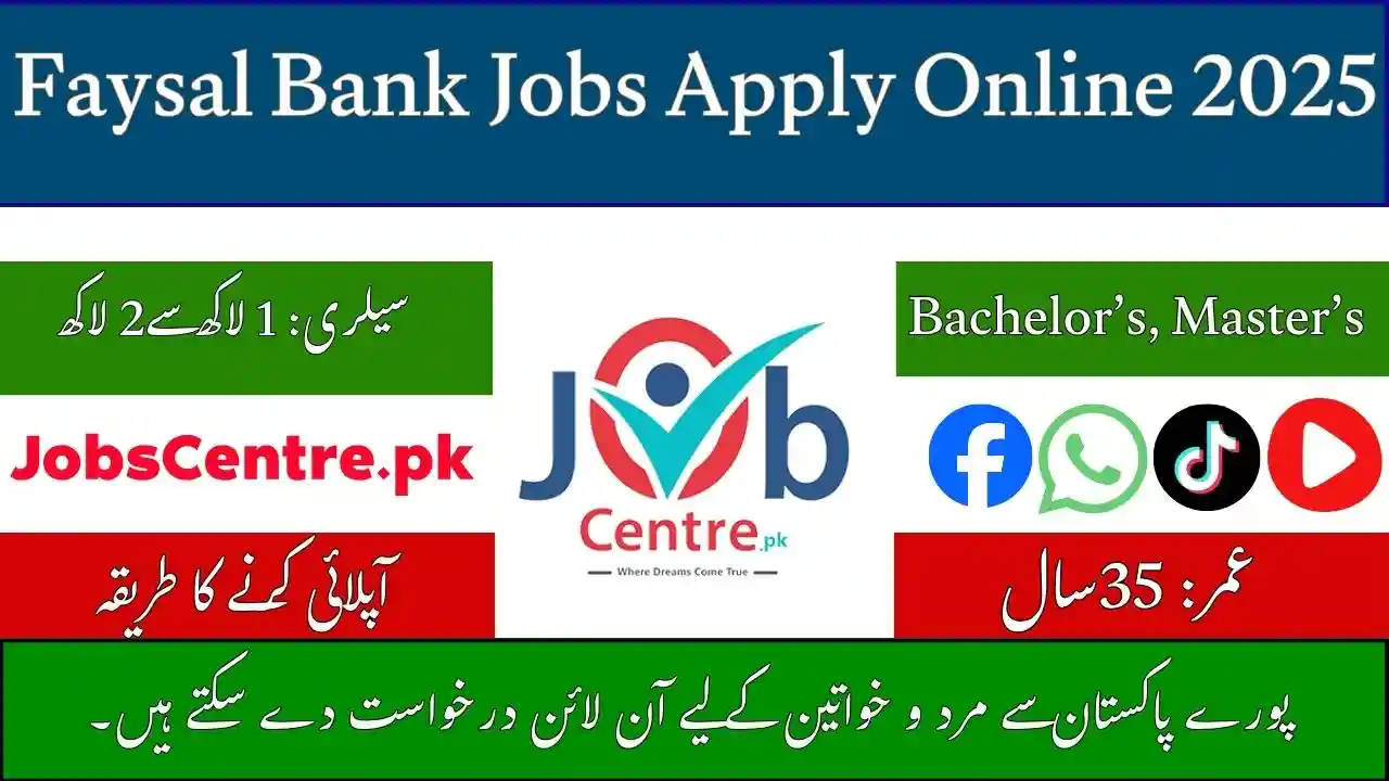 Faysal Bank Jobs Apply Online