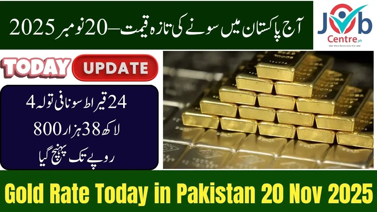 Gold Rate Today in Pakistan 20 Nov 2025