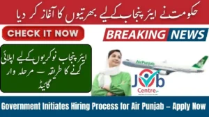 Government Initiates Hiring Process for Air Punjab