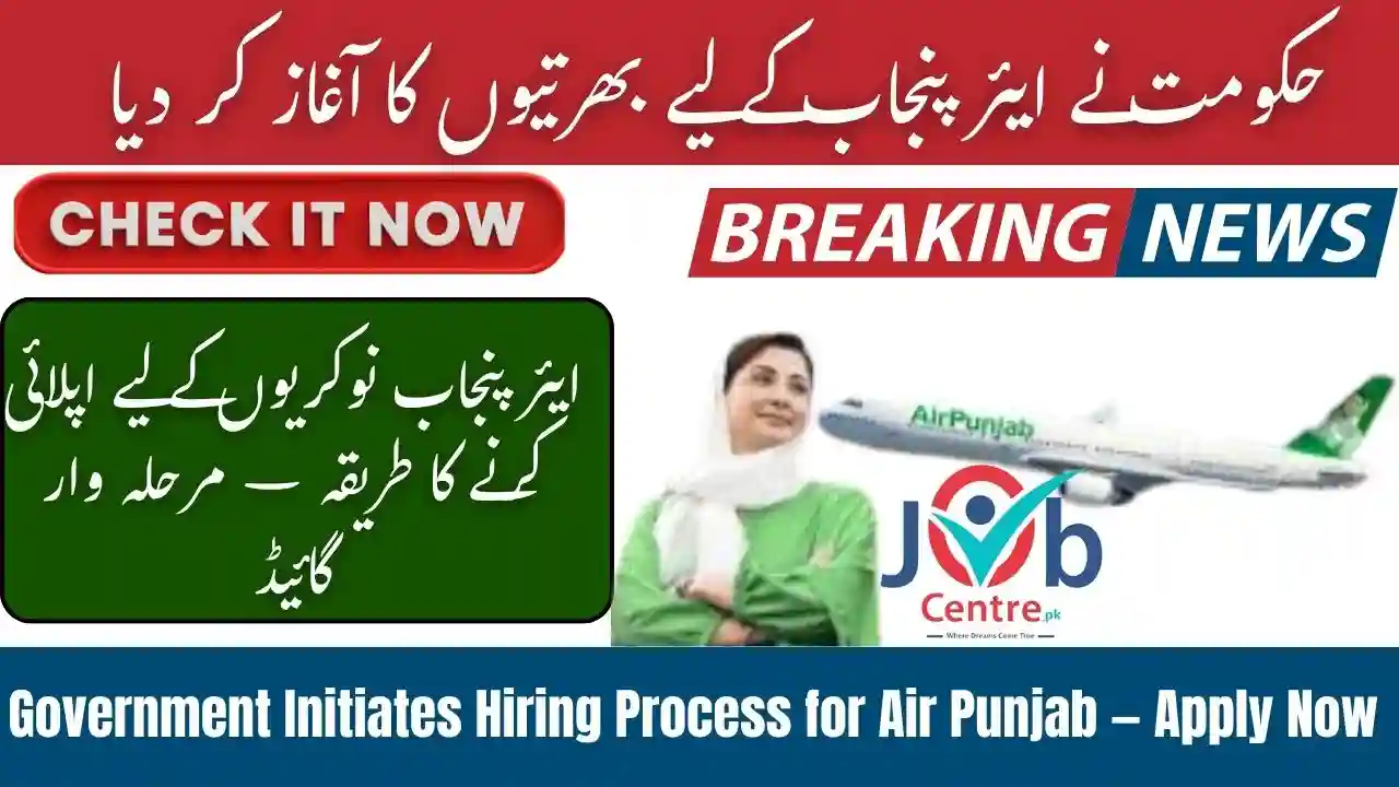 Government Initiates Hiring Process for Air Punjab