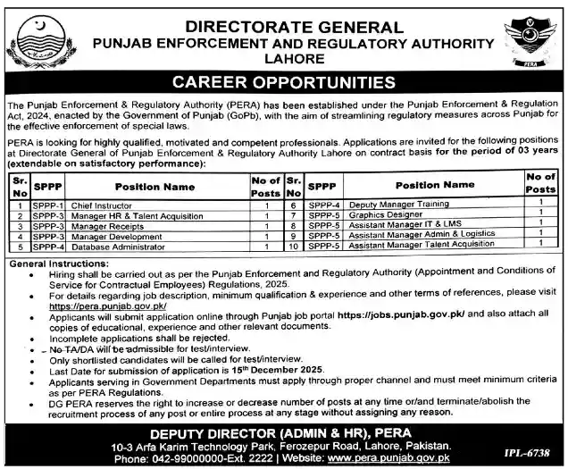 Government Jobs in Pakistan Today 26 November 2025 Advertisement