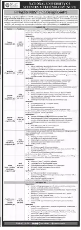 NUST Jobs Apply Online 2025 Advertisement