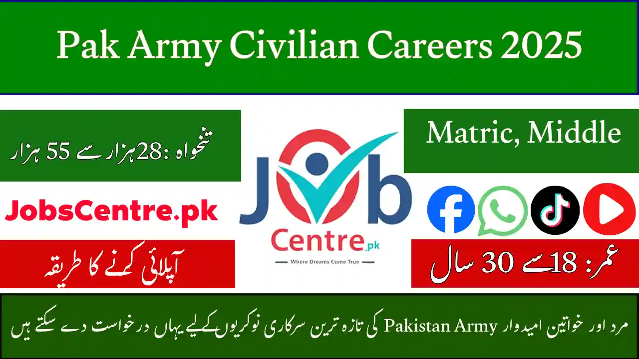Pak Army Civilian Careers