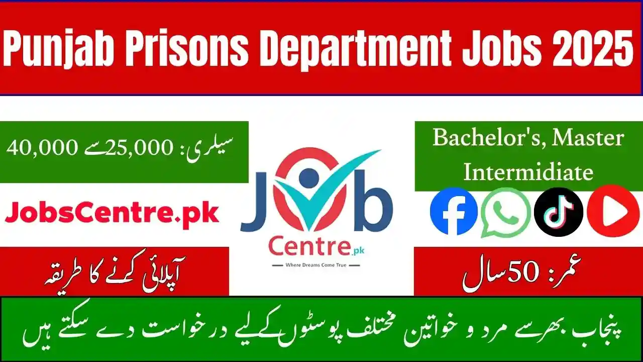 Www Prisons Punjab Gov PK Jobs 2025
