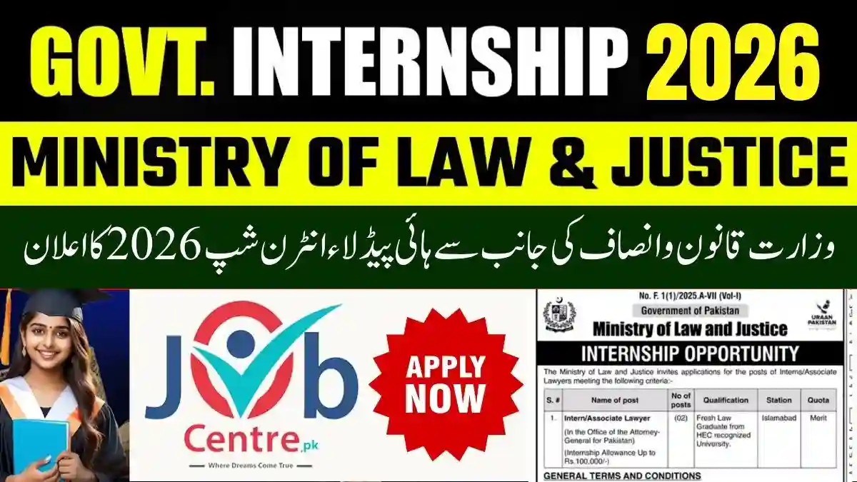 Government of Pakistan Law Internship