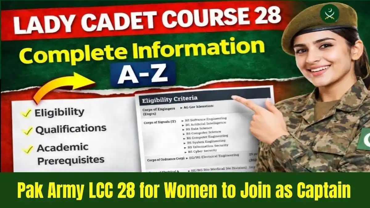Lady Cadet Course 28 Pakistan Army