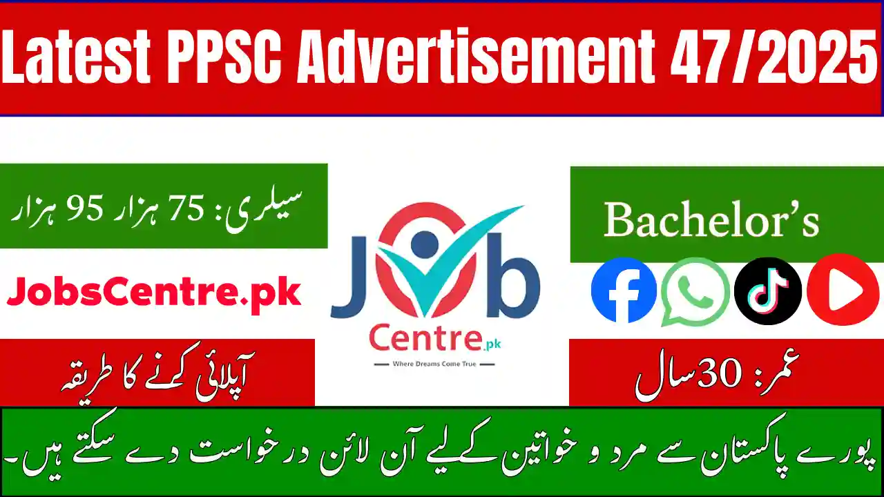 Latest PPSC Advertisement 47