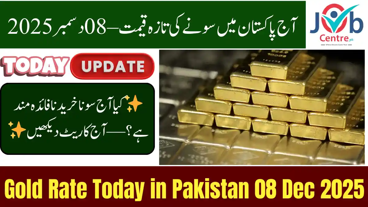 Today Gold Rate in Pakistan 08 December 2025