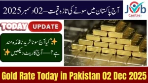 Today Gold Rate in Pakistan 2 December 2025