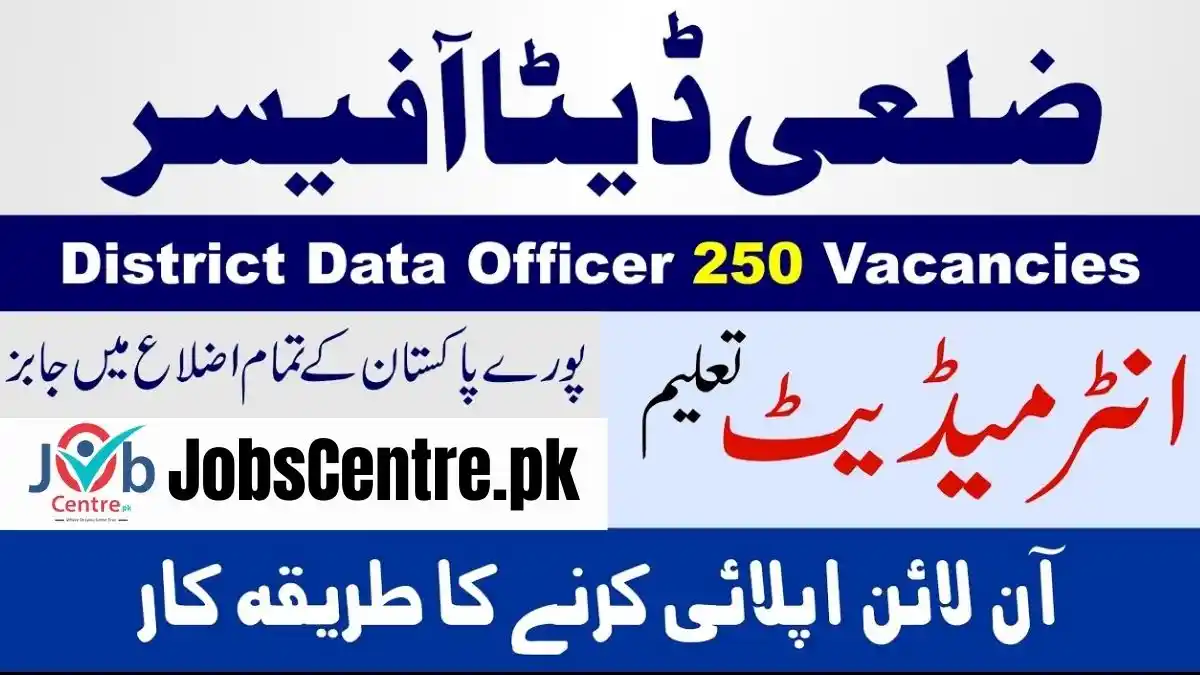 Urban Unit District Data Officer Jobs 2025