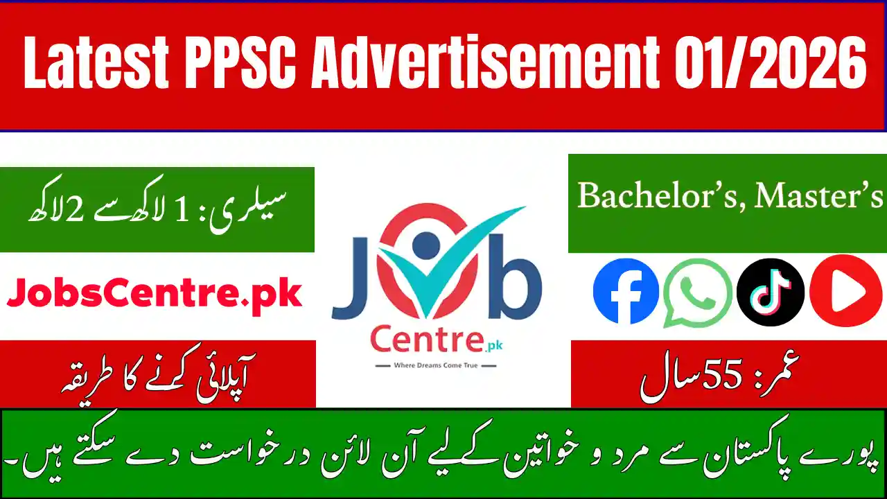 Latest PPSC Advertisement 012026