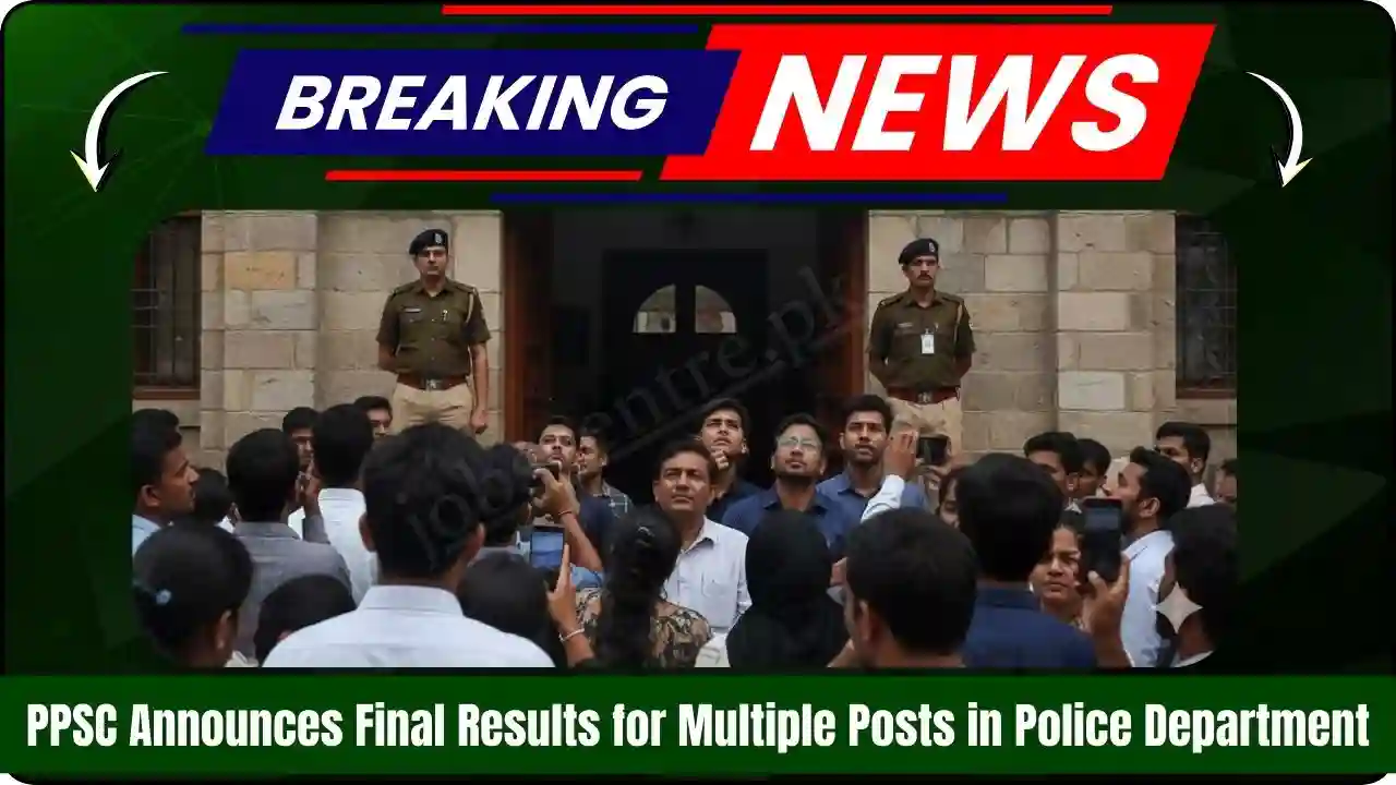 PPSC Announces Final Results for Multiple Posts in Police Department